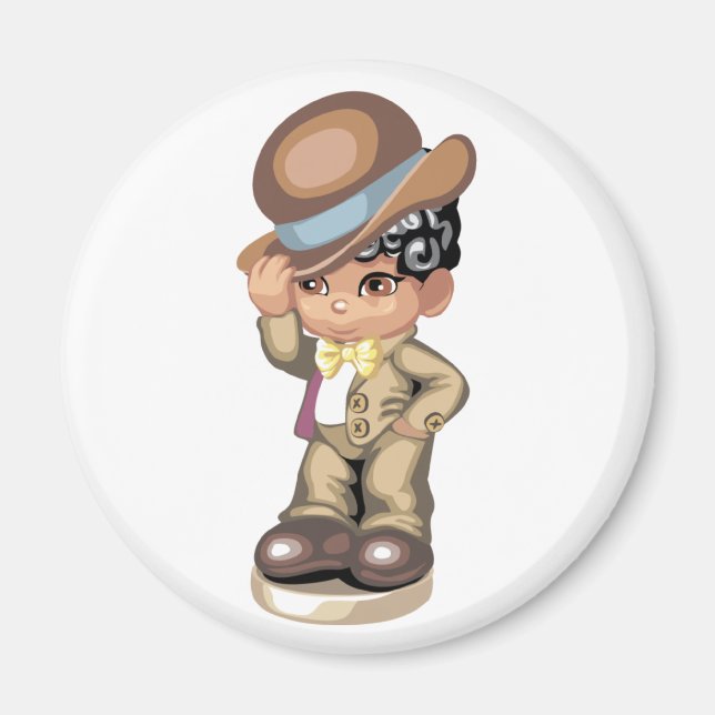 African American Boy Magnet (Framsidan)