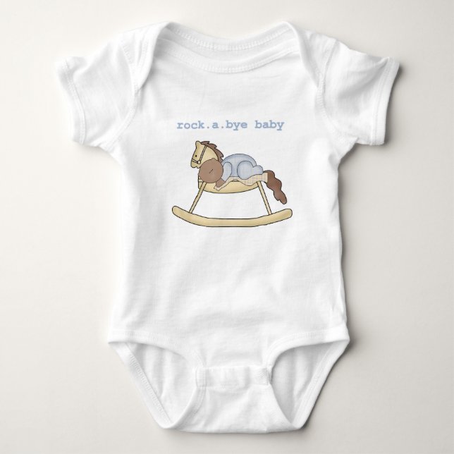 African American Boy Rocking Horse T Shirt (Framsida)