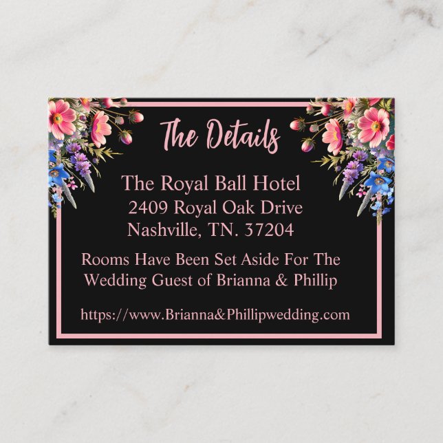 African-American Bride and Groom Moonlight Tilläggskort (Framsida)