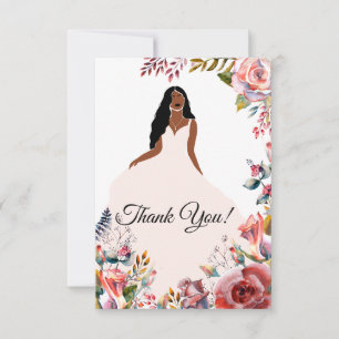African American Bride Möhippa Tack Kort