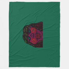 African-American Cartoon Character Portrait Fleecefilt