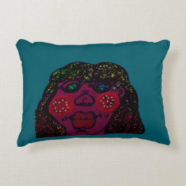 African-American Cartoon Character  Prydnadskudde