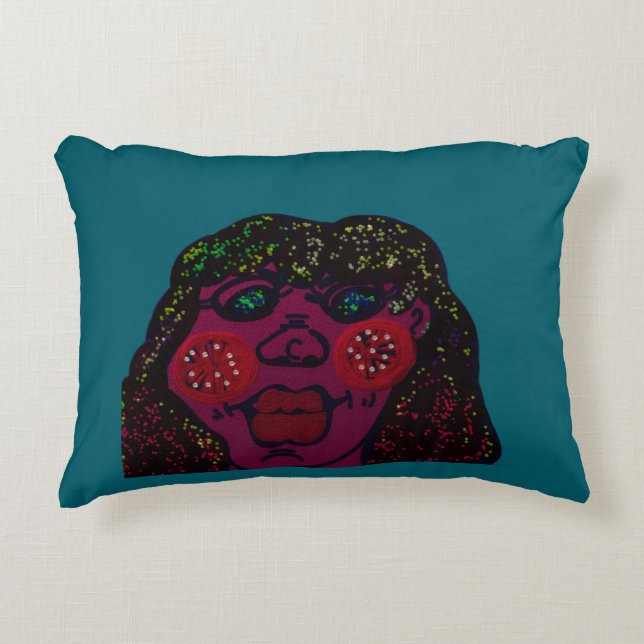 African-American Cartoon Character  Prydnadskudde (Framsidan)