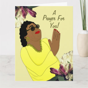 African American Christian Get well Soon Kort