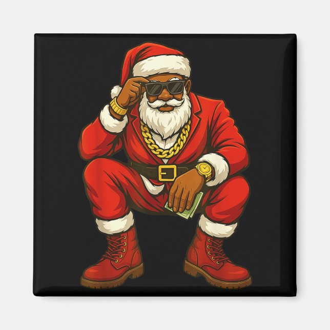 African American Christmas Funny African American  Magnet (Framsidan)