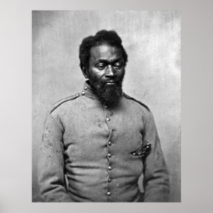 African American Civil Krig Soldier, 1861 Poster
