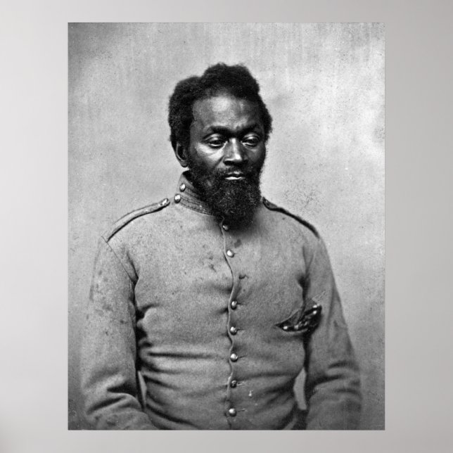 African American Civil Krig Soldier, 1861 Poster (Framsidan)