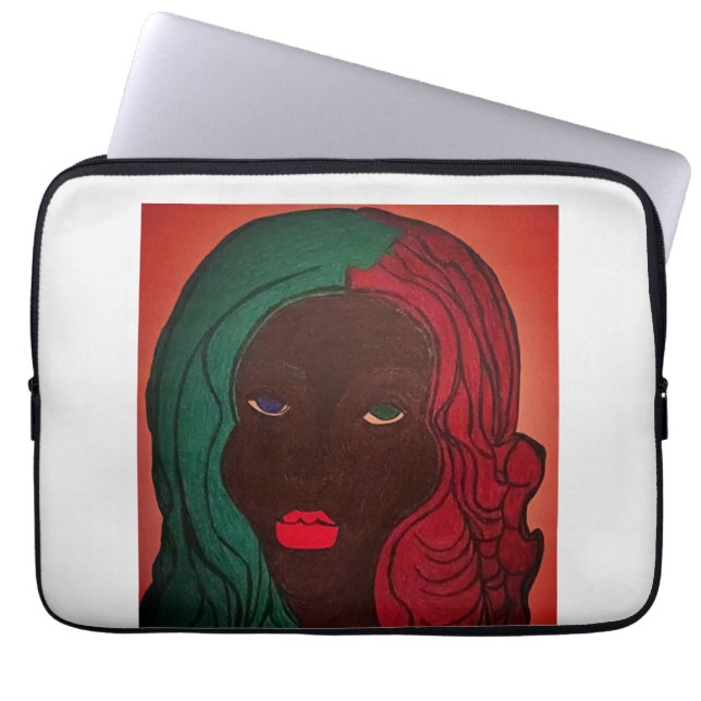 African American Colorful Wall Art Laptop Fodral (Framsidan)