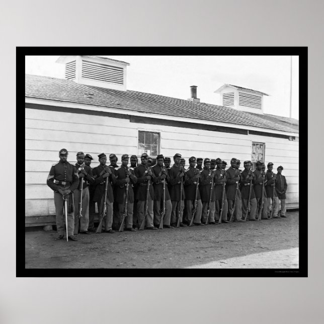 African American Company E 1865 Poster (Framsidan)