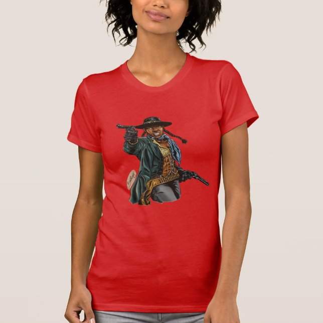 African American Cowgirl T Shirt (Framsida)