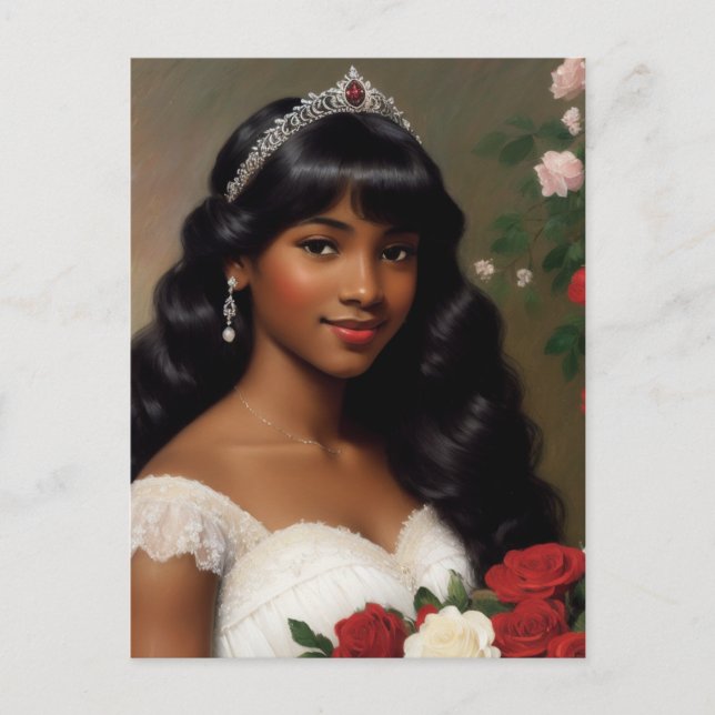 African American Debutante Ro Art Vykort (Framsida)
