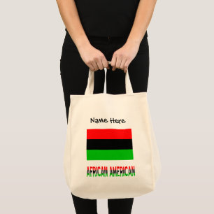 African American Diaspora Flagga Personlig Tote B Tygkasse