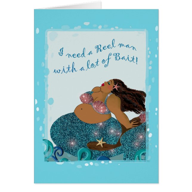 "African American Diva Sjöjungfru" OBS Kort (Framsidan)