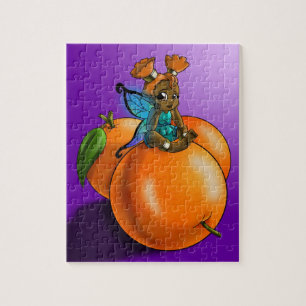 African American Fairy and Orange Pussel