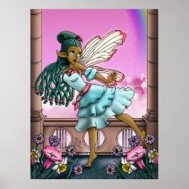 African American Fairy Poster