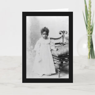 African American Girl 1900 Kort