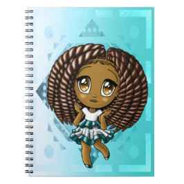 African American Girl Anteckningsbok