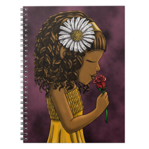 African American Girl Anteckningsbok