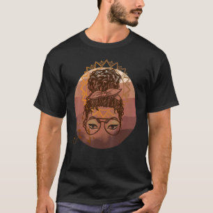 African American Girl Black Princess T Shirt