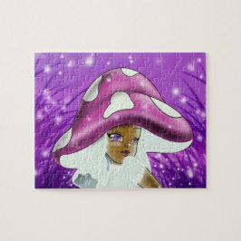 African American Girl Mushroom Pussel