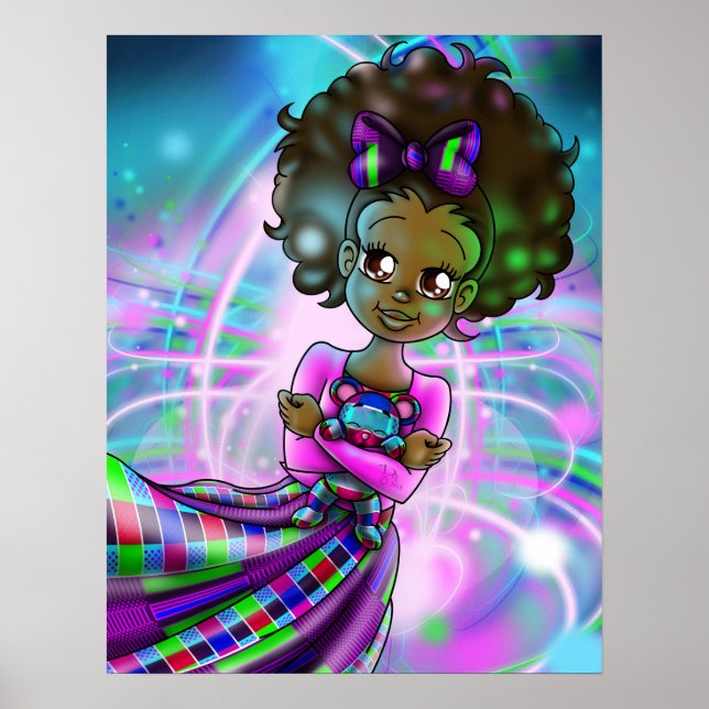 African American Girl Poster (Framsidan)