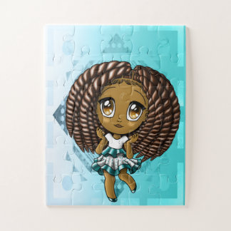 African American Girl Pussel