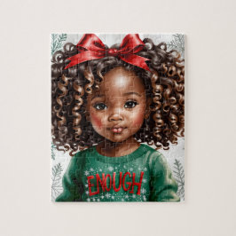 African American Girl Puzzle Pussel