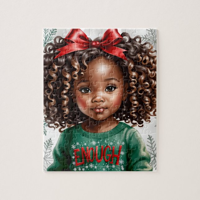 African American Girl Puzzle Pussel (Vertikal)
