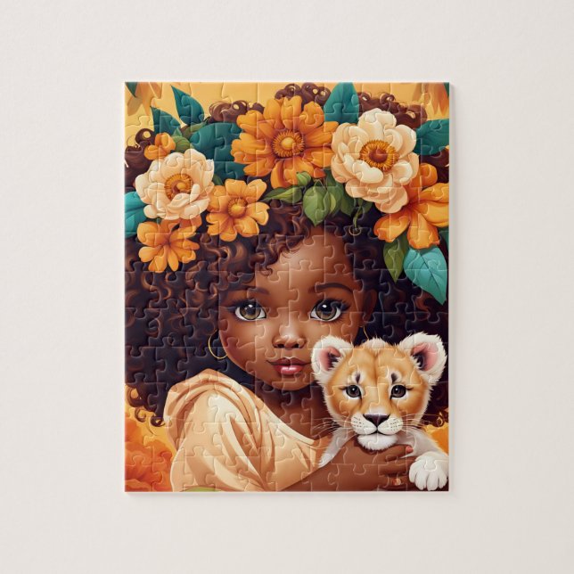 African American Girl Puzzle Pussel (Vertikal)