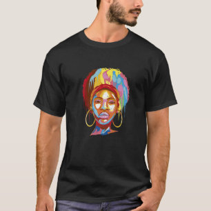 African American Girl Roots Hairstyle Headband T Shirt