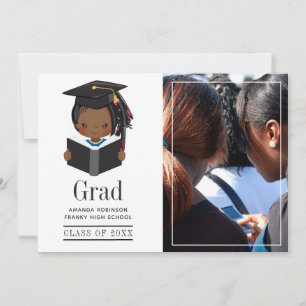 African American Girl Studenten Photo Meddelande