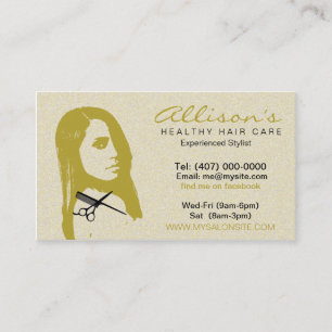 African American Hair Salon Affärskort 003 Tidsbeställning Kort
