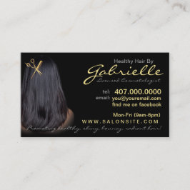 African American Hair Salon Affärskort Tidsbeställning Kort