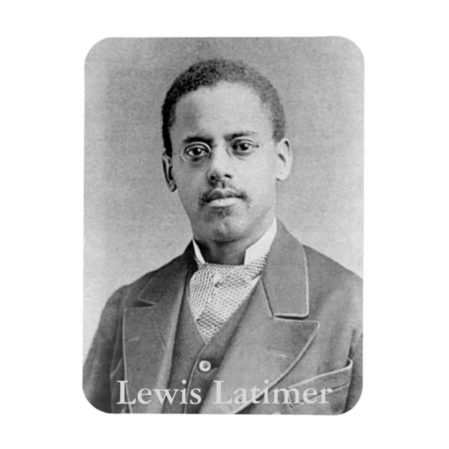 African-American Inventor Lewis Latimer Magnet (Vertikal)