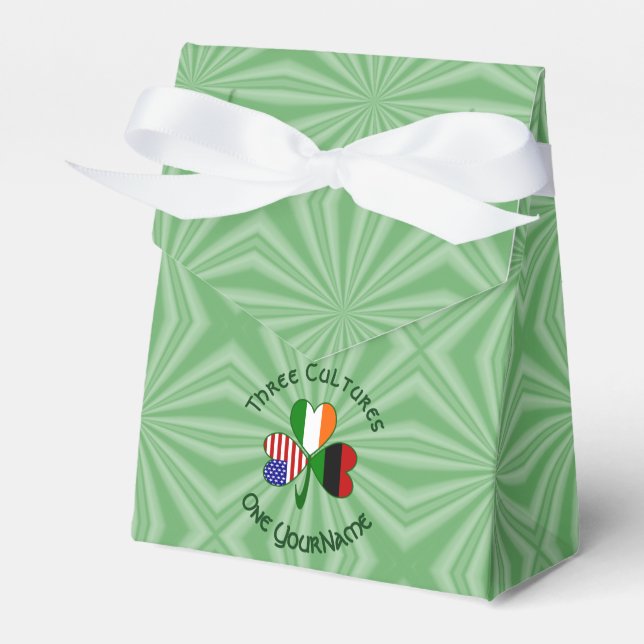 African American Irish USA flagga Shamrock Persona Presentaskar (Framsidan Sidan)