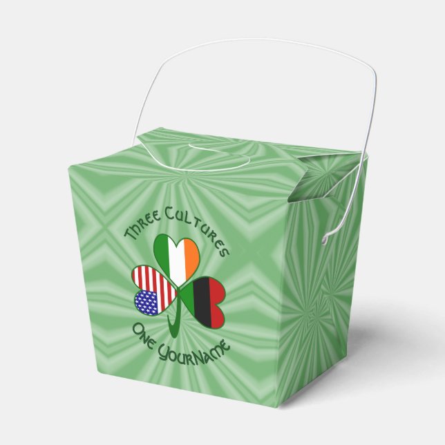 African American Irish USA flagga Shamrock Persona Presentaskar (Framsidan Sidan)