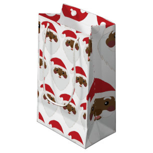 African American Jultomten Small Gift Bag