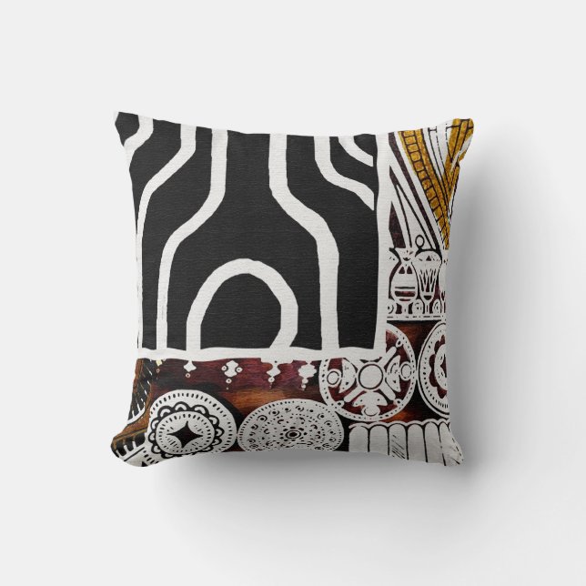 African American Kwanzaa Stil Graphic Kudde (Framsida)