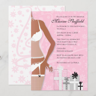 African American Lingerie Möhippa Inbjudningar