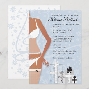 African American Lingerie Möhippa Platinum Inbjudningar
