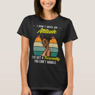 African American Melanin Queen Black Afro Girl Mag T Shirt