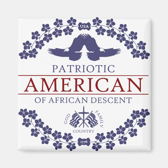 African American PATRIOT Magnet (Framsidan)
