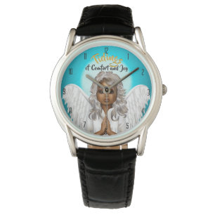 African American Praying Angel Armbandsur