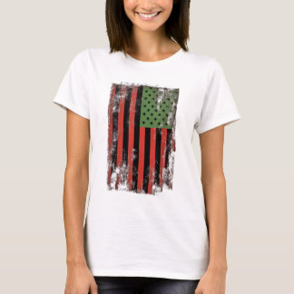 African American Pride Flagga - Pan-African Grönt T Shirt