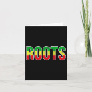 African American Roots Flagga - Pridet Black Histo Kort