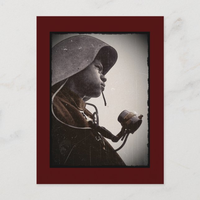 African American Rosie Riveter Vykort (Framsida)