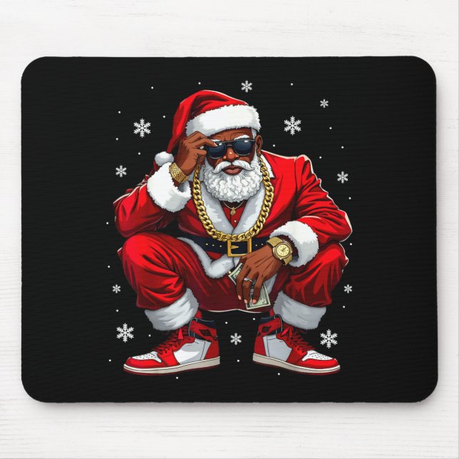 African American Santa Christmas Black Xmas Women  Musmatta (Framsidan)