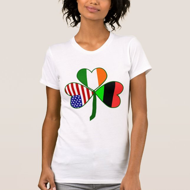 African American Shamrock.png Tee Shirt (Framsida)
