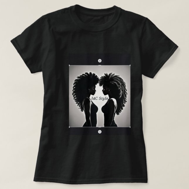 African American Styles, Black Beauty And Fashion T Shirt (Design framsida)
