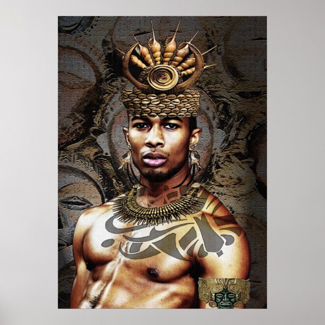 African American Tribal Prince Poster (Framsidan)